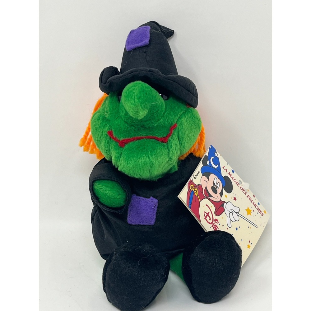 Disneyland Paris Halloween Witch Plush Stuffed Toy 9" Collectible VTG w/ Tags